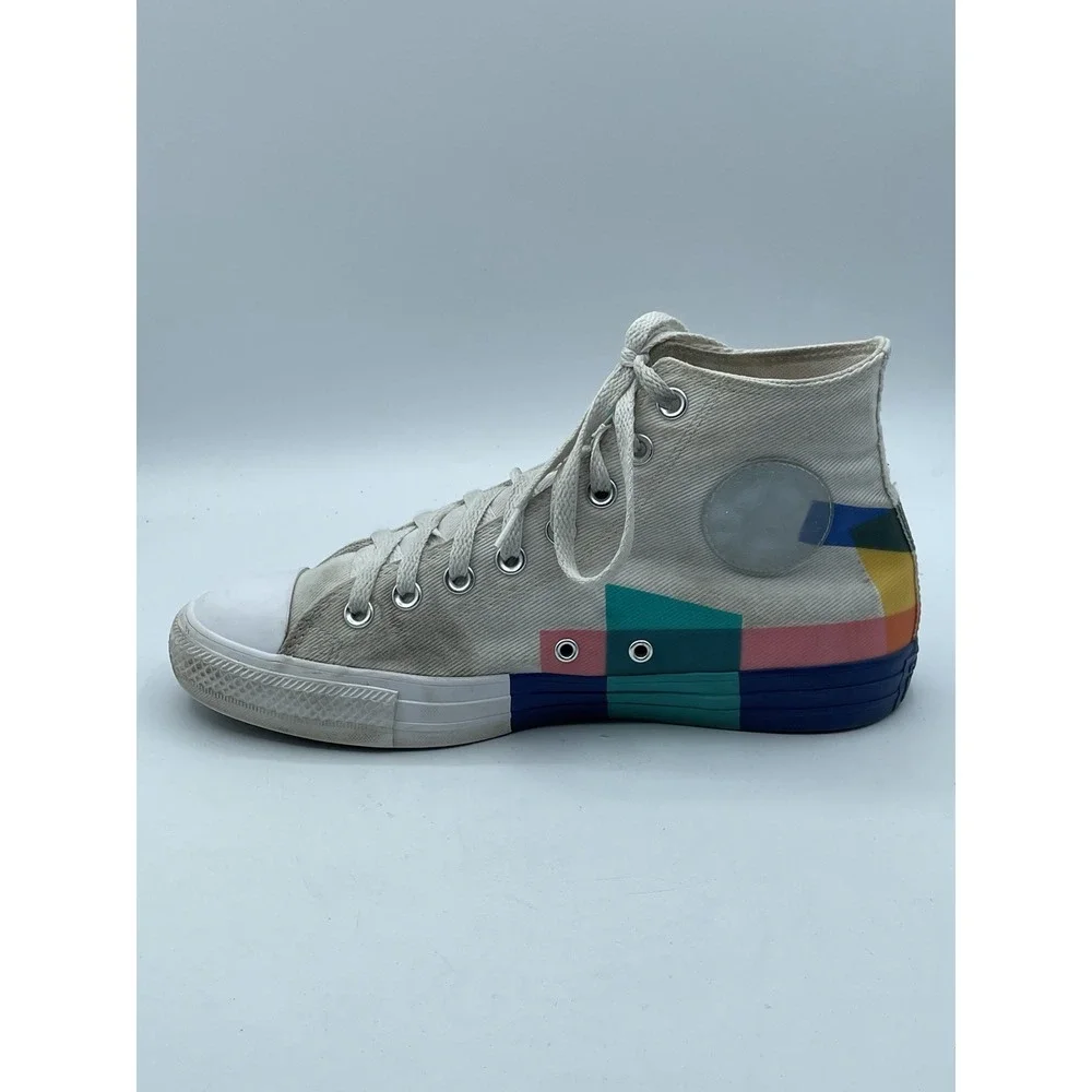 Converse Chuck Taylor All Star Space Racer High Top Sneakers White Mens 7.5